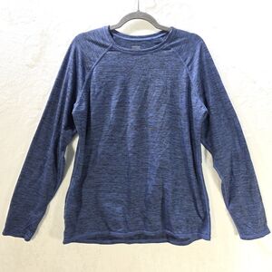 Cuddl Duds ClimateRight Plush Warmth Shirt - Black and Blue Size  XL